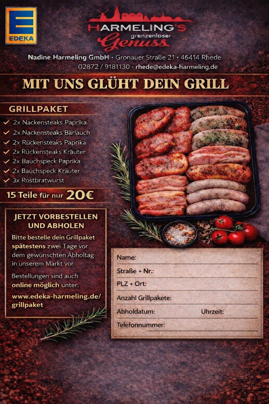 Grillpaket Flyer